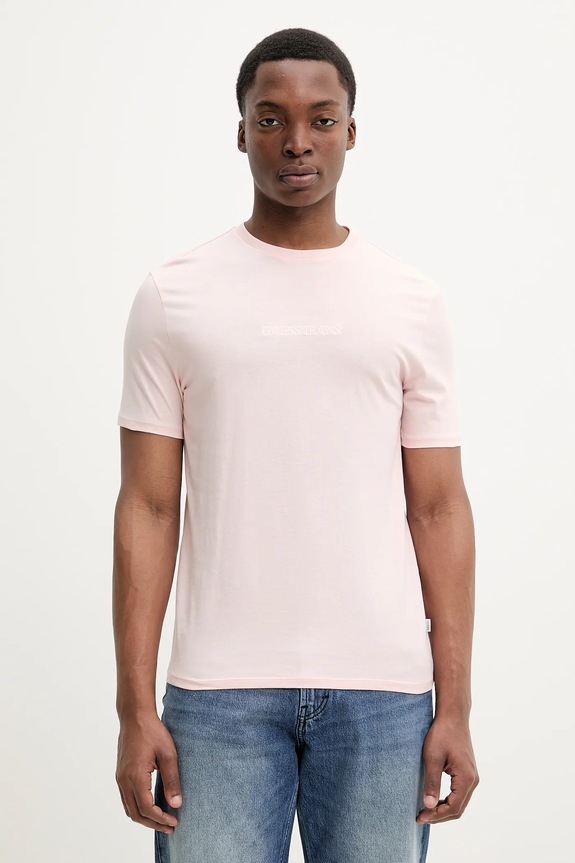 Bavlnené tričko Guess Jeans ružová M4YI52.K8HM0