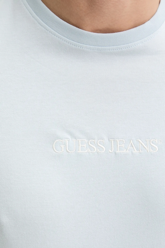 Βαμβακερό μπλουζάκι Guess Jeans M4YI52.K8HM0 μπλε