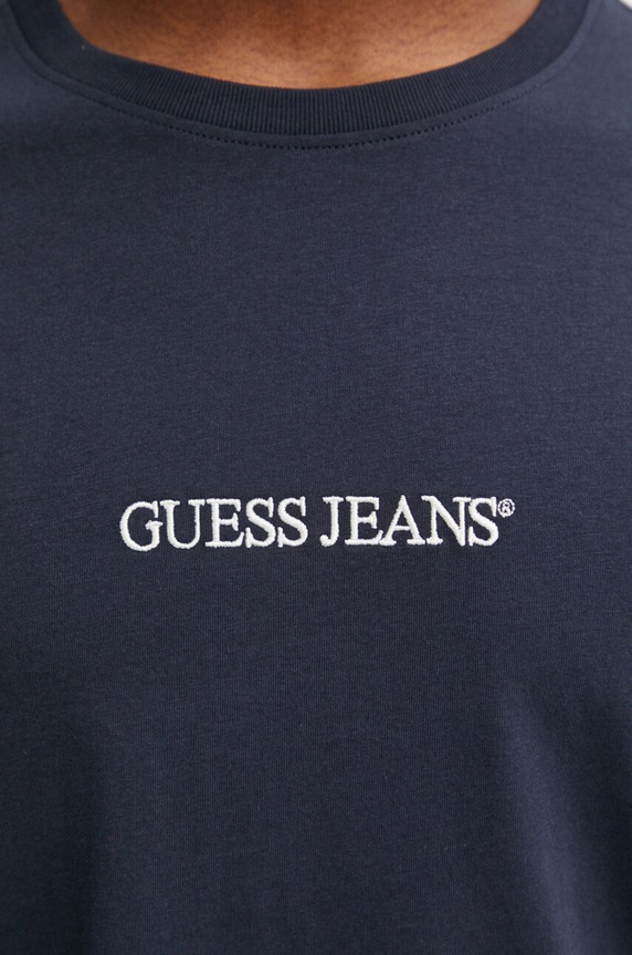 Bavlnené tričko Guess Jeans M4YI52.K8HM0 tmavomodrá