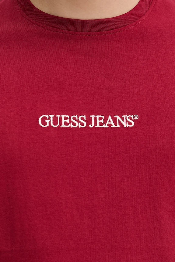 Guess Jeans tricou din bumbac M4YI52.K8HM0 burgundia