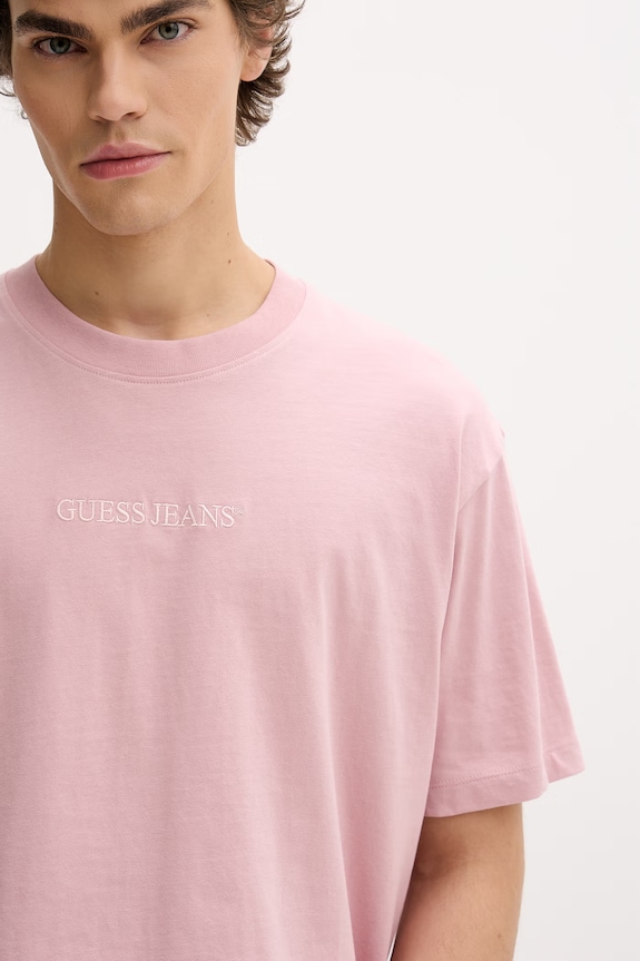 Bavlnené tričko Guess Jeans ružová M4YI44.K8FQ4