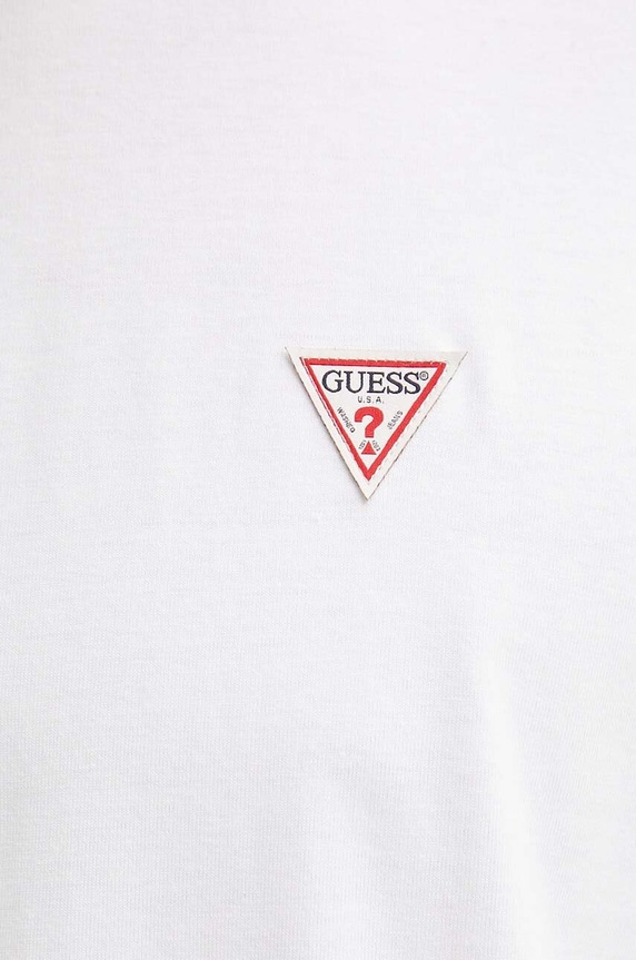Bombažna kratka majica Guess Jeans M4YI46.K8FQ4 bela