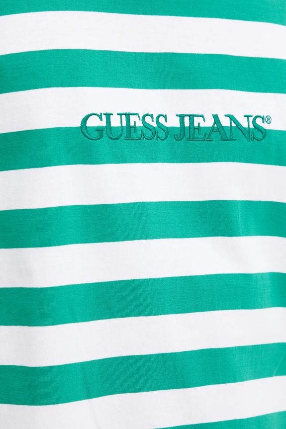 Guess Jeans t-shirt bawełniany M4YI84.K9XF1 zielony