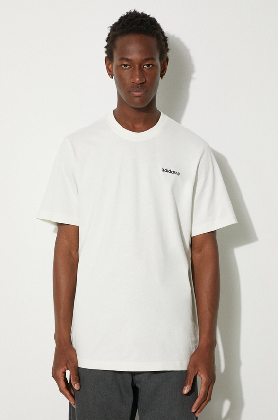 Clothing adidas Originals cotton t-shirt 80s Graphic Beach Day JC6540 beige