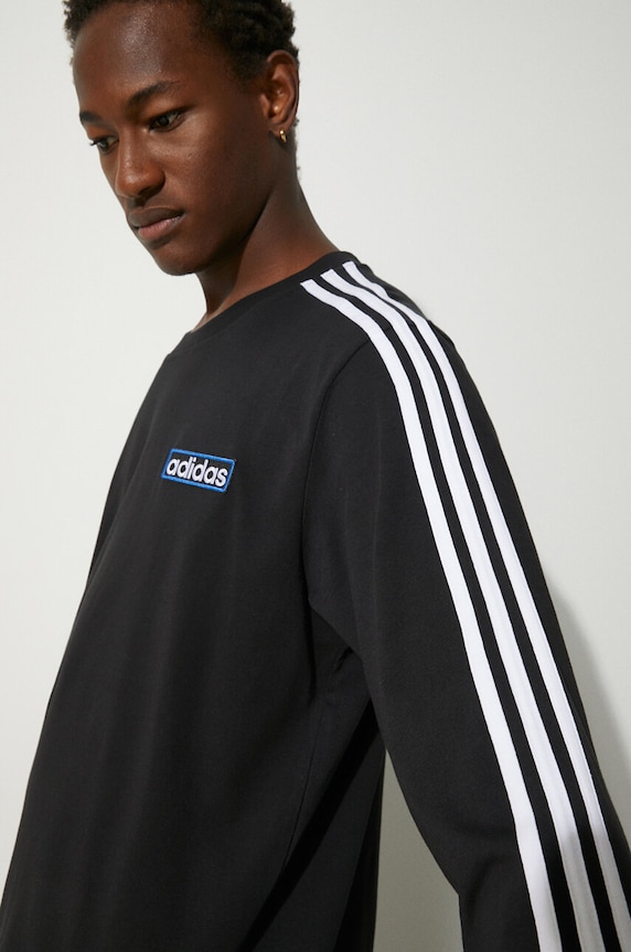 adidas Originals longsleeve bawełniany Adibreak Longsleeve Tee IY4850 czarny