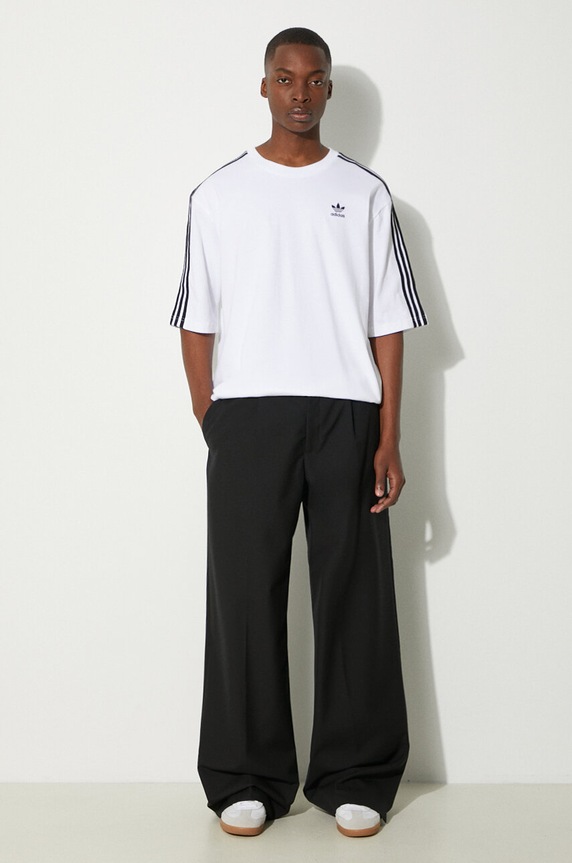 adidas Originals cotton t-shirt Adicolor Oversized Tee IZ2474 white AW24