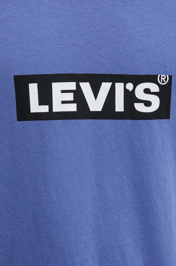 Bavlněné tričko Levi's A2082 fialová