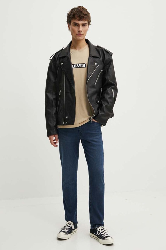 Levi's t-shirt bawełniany A2082 beżowy AW24