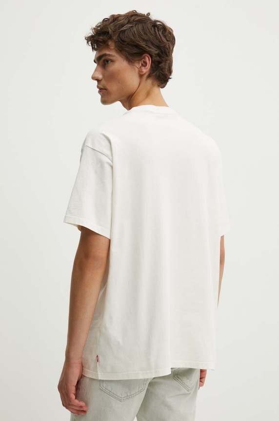 Odzież Levi's t-shirt męski bawełniany 87373 beżowy