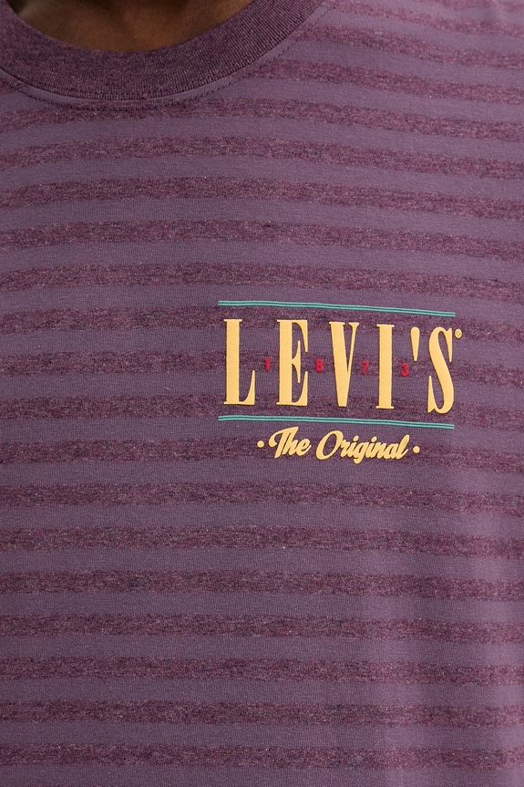 Levi's t-shirt męski bawełniany fioletowy 87373