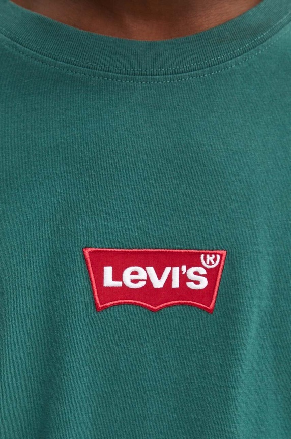 Levi's T-shirt da uomo in cotone verde 87373