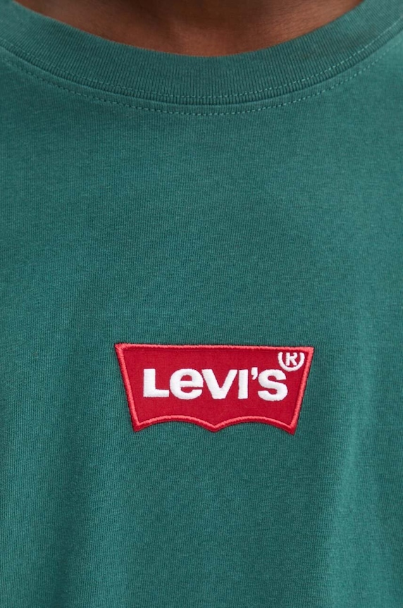 Levi's T-shirt da uomo in cotone verde 87373