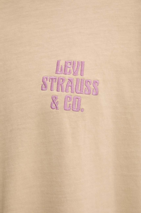 Levi's t-shirt męski bawełniany 87373 beżowy