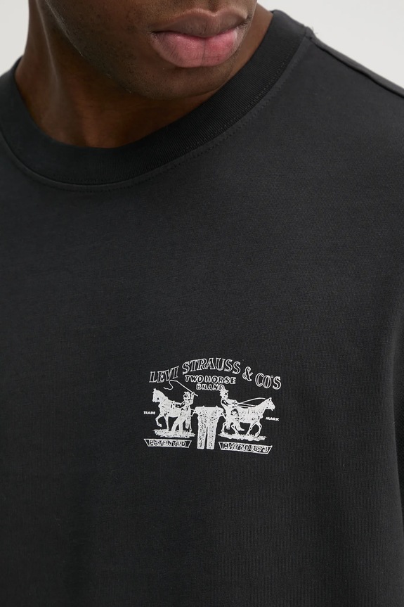 Levi's t-shirt męski bawełniany 87373 czarny