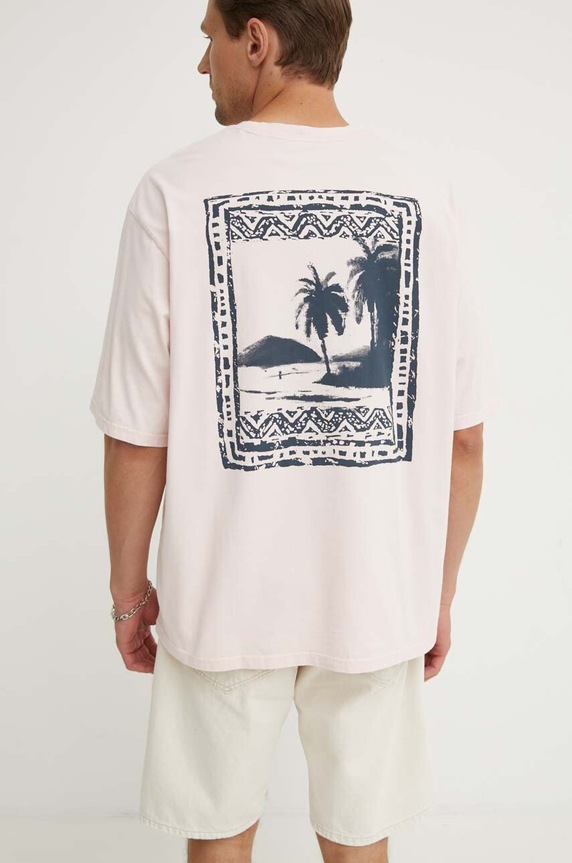 Levi's t-shirt bawełniany nadruk różowy A5805