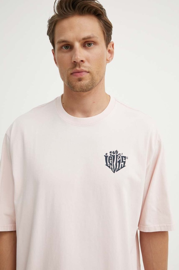 Levi's t-shirt bawełniany różowy A5805