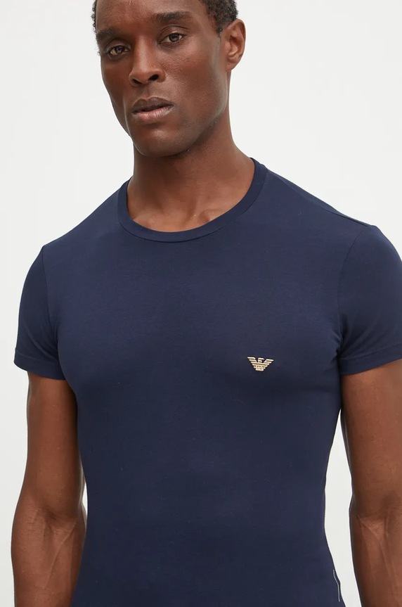 Ρούχα Μπλουζάκι lounge Emporio Armani Underwear 111035.4F512 σκούρο μπλε