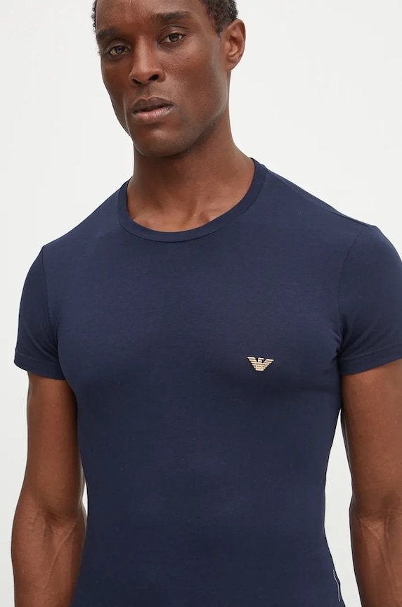 Ρούχα Μπλουζάκι lounge Emporio Armani Underwear 111035.4F512 σκούρο μπλε