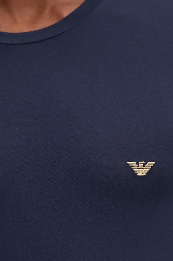 Μπλουζάκι lounge Emporio Armani Underwear σκούρο μπλε 111035.4F512
