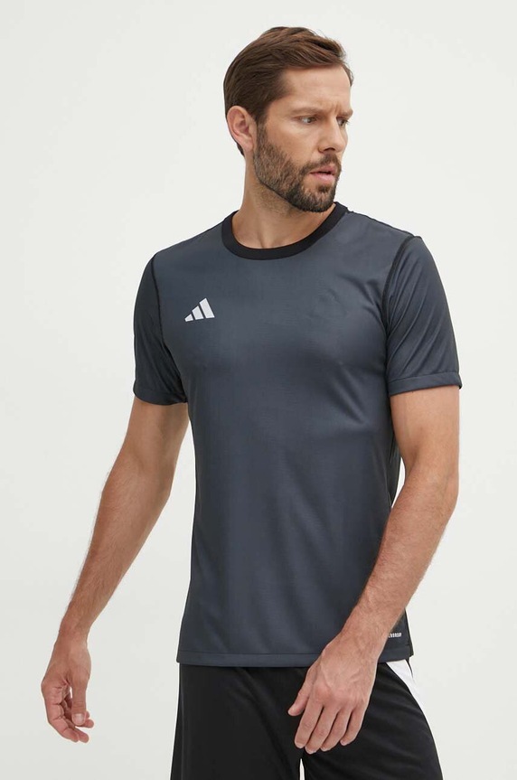 adidas Performance tricou de antrenament cu două fețe Game and Go Reversible 24 cu modele negru IN4314
