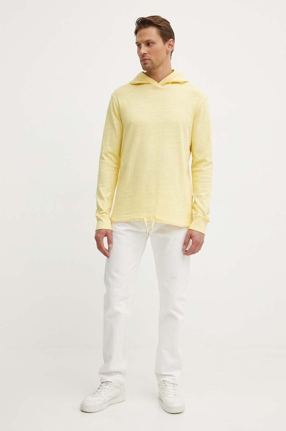 Bavlněná mikina Pepe Jeans ABRAHAM PM509438 žlutá AW24