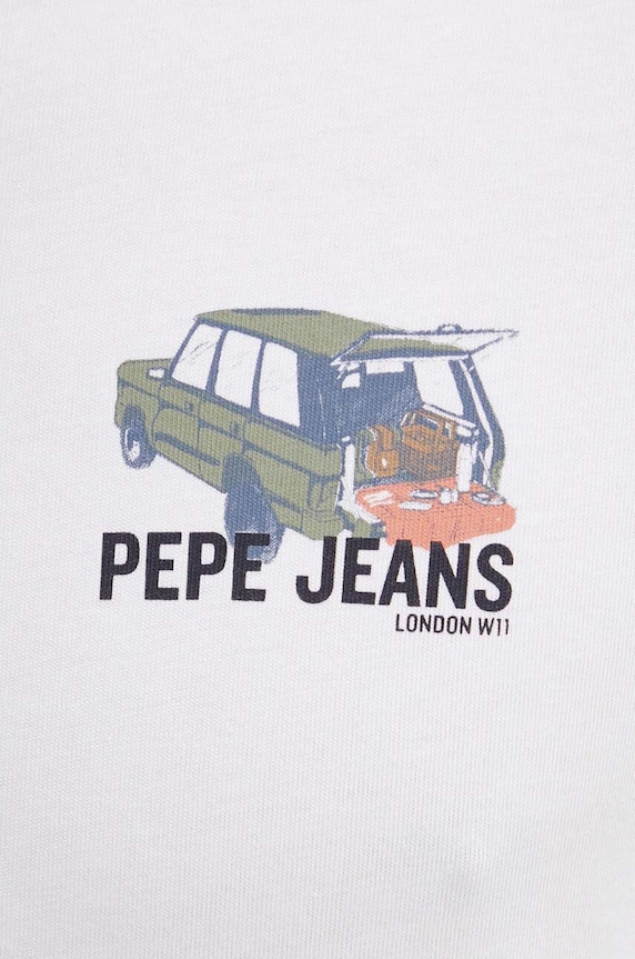 Bavlnené tričko Pepe Jeans ARSHINE PM509651 biela