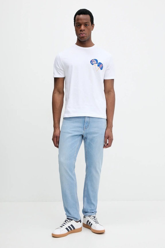 Bavlnené tričko United Colors of Benetton 3I1XU1096 biela AW25
