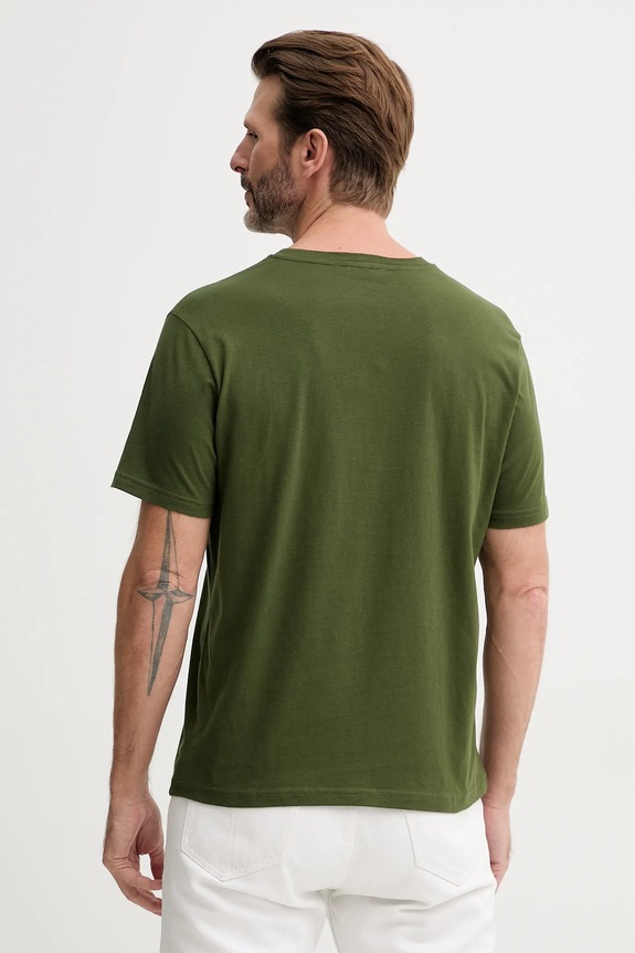 Oblečenie Bavlnené tričko United Colors of Benetton 3I1XU1096 zelená