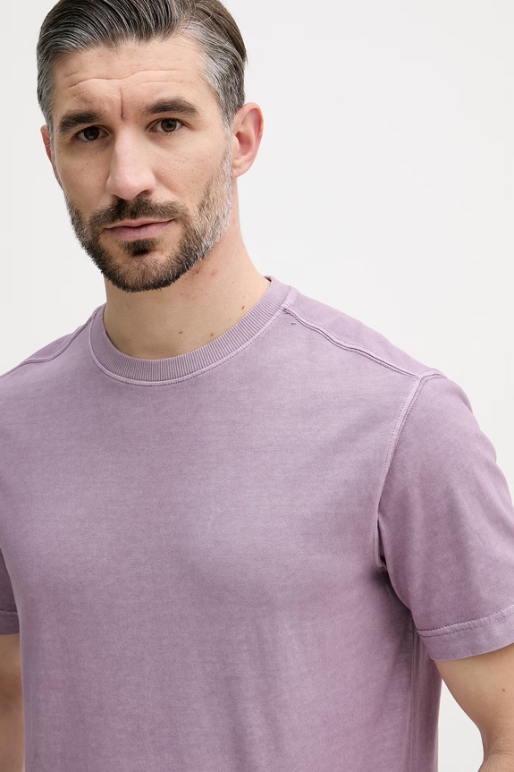 United Colors of Benetton tričko pánske bavlnené fialová 3ZITU1098