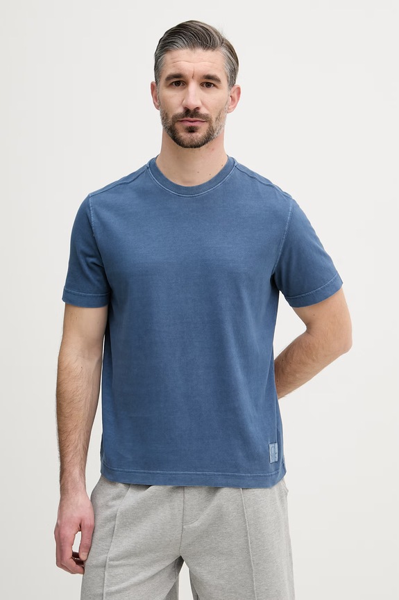 United Colors of Benetton tricou pentru bărbați, din bumbac albastru 3ZITU1098
