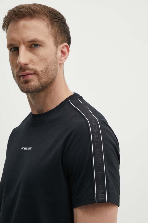 Bavlněné tričko Michael Kors černá CT4524E1V2