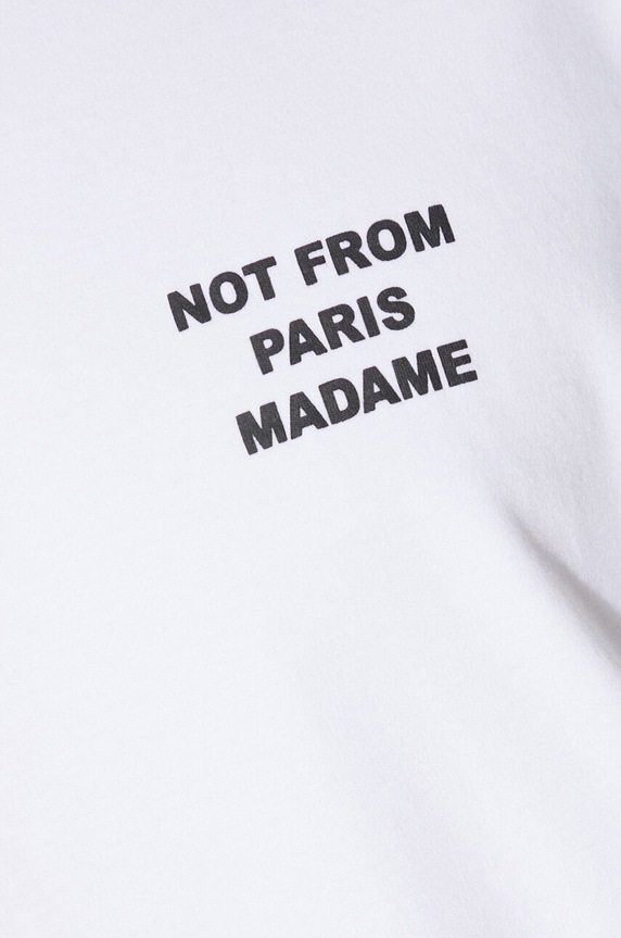 Drôle de Monsieur cotton t-shirt Le T-Shirt Slogan PERM.TS203.CO002.OPW