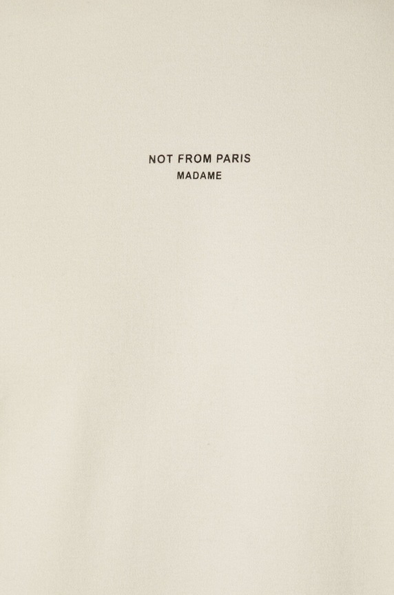 Drôle de Monsieur tricou din bumbac Slogan Classique PERM.TS202.CO002.MT bej