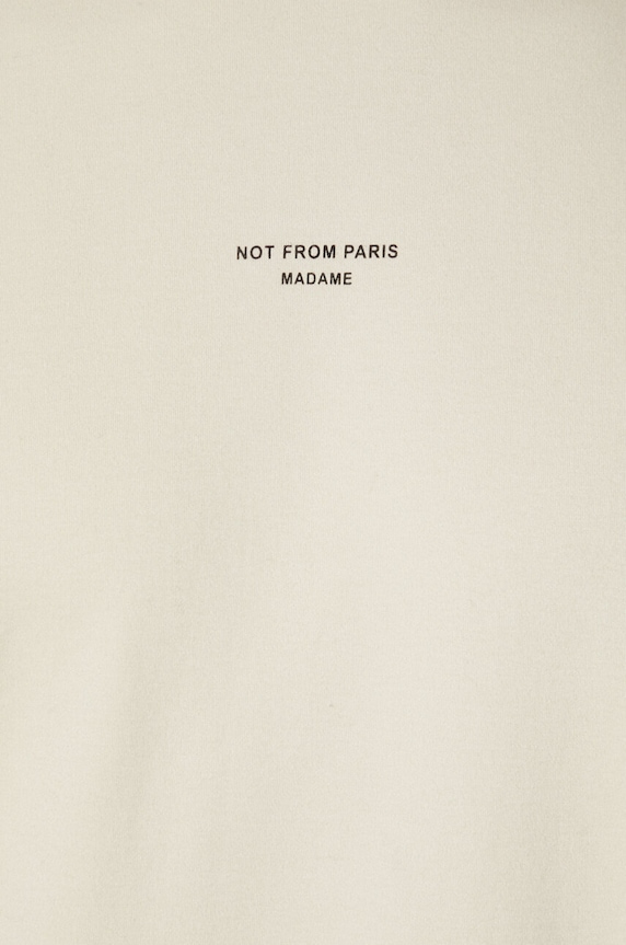 Drôle de Monsieur tricou din bumbac Slogan Classique PERM.TS202.CO002.MT bej