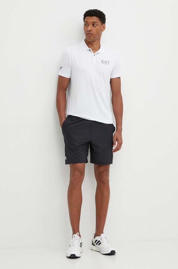 EA7 Emporio Armani polo treningowe PJEMZ.8NPF23.1100 biały SS26