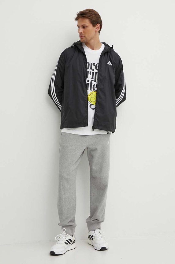 adidas t-shirt bawełniany IY0727 biały AW24