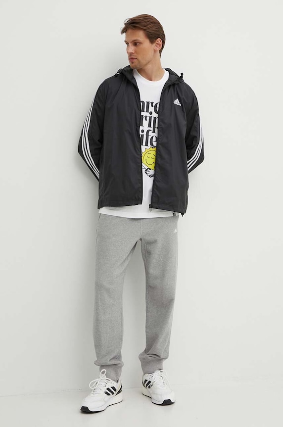 adidas t-shirt bawełniany IY0727 biały AW24