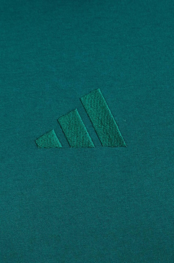 Βαμβακερό μπλουζάκι adidas All SZN IY4143 πράσινο