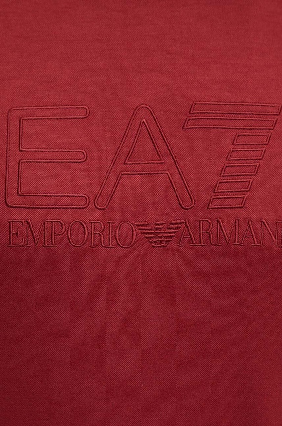 EA7 Emporio Armani t-shirt PJUJZ.6DPT71.1496 bordowy
