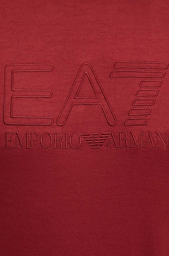 EA7 Emporio Armani t-shirt PJUJZ.6DPT71.1496 bordowy