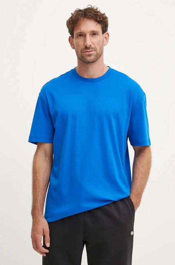 Oblečení Bavlněné tričko EA7 Emporio Armani AF10441.7M000019.UB058 modrá