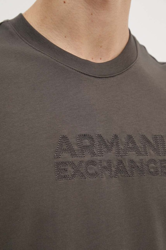 Armani Exchange t-shirt bawełniany 6DZTAC.ZJASZ zielony