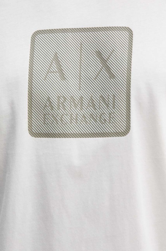 Armani Exchange t-shirt bawełniany 6DZTHB.ZJ9JZ biały