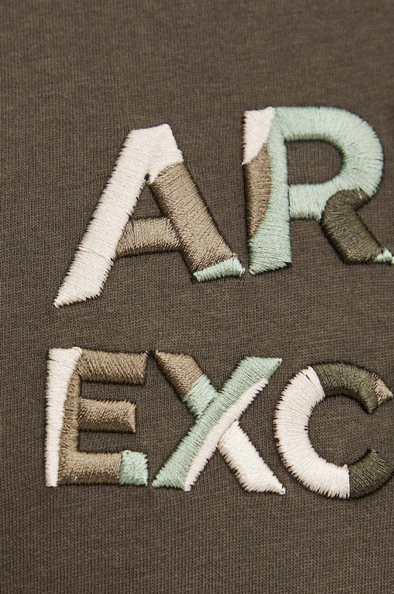 Armani Exchange t-shirt bawełniany 6DZTHC.ZJBYZ zielony