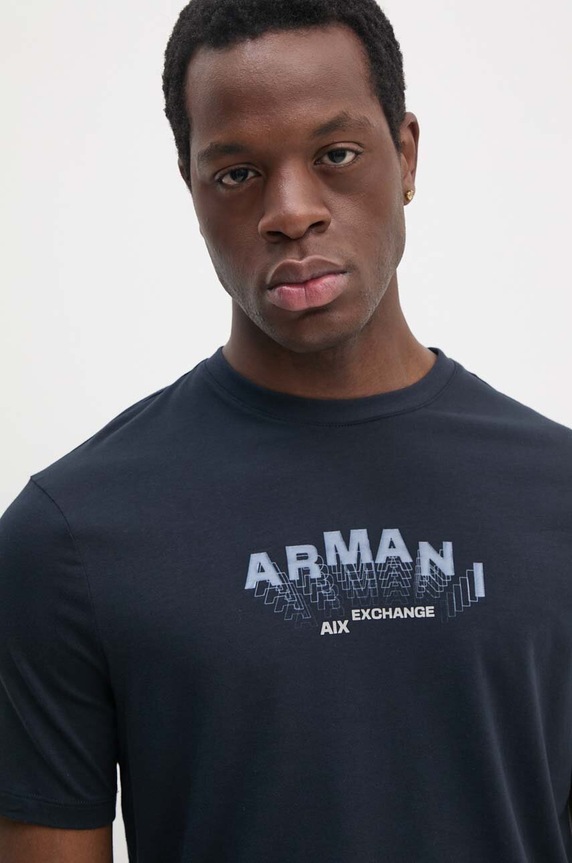 Armani Exchange t-shirt granatowy 6DZTHV.ZJE6Z