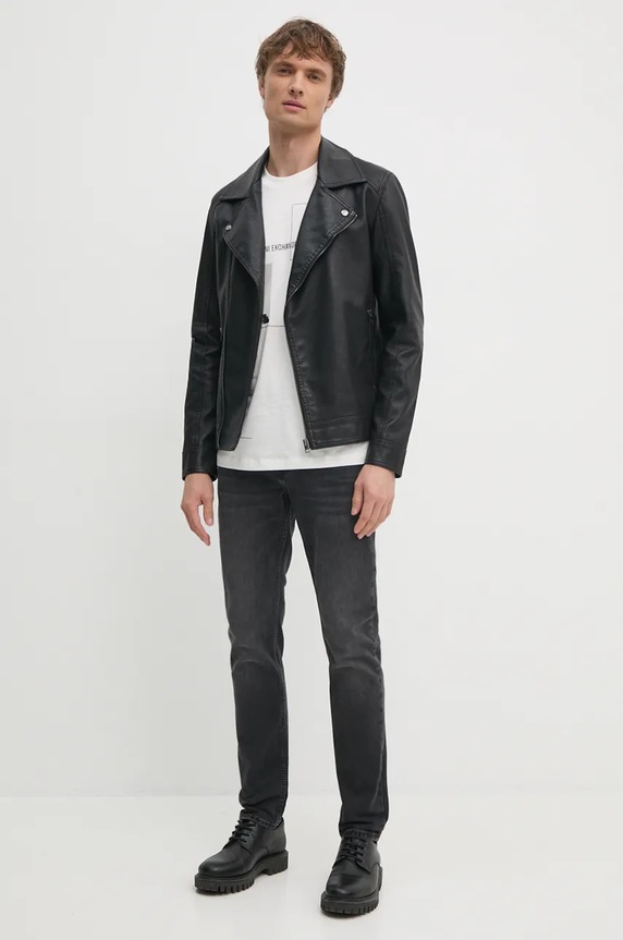 Pamučna majica Armani Exchange 6DZTHZ.ZJBYZ bijela SS25