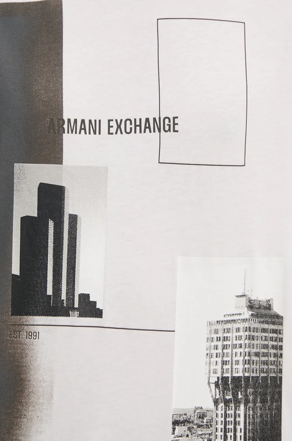 Pamučna majica Armani Exchange 6DZTHZ.ZJBYZ bijela