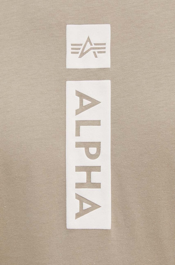 Alpha Industries tricou din bumbac 146509 bej