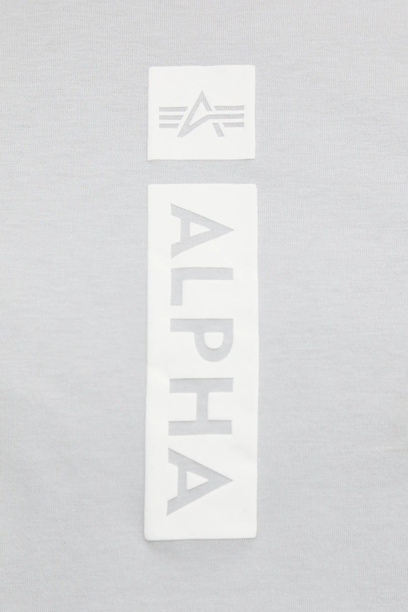 Alpha Industries t-shirt bawełniany szary 146509