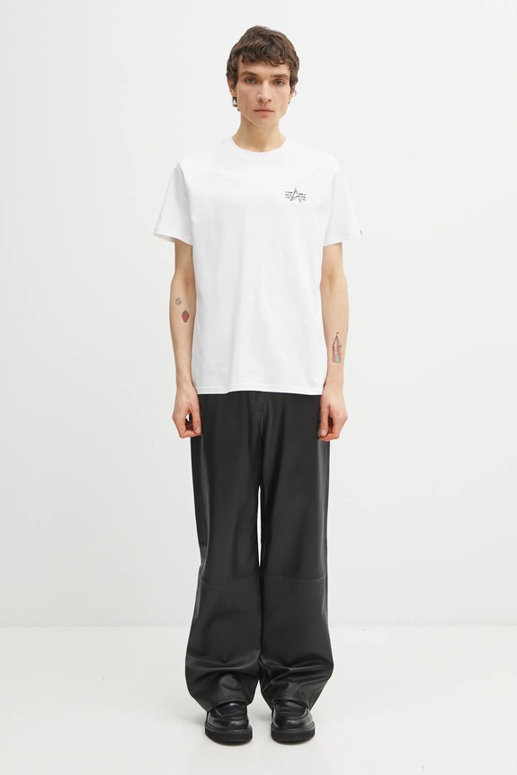 Alpha Industries cotton t-shirt 148516 white